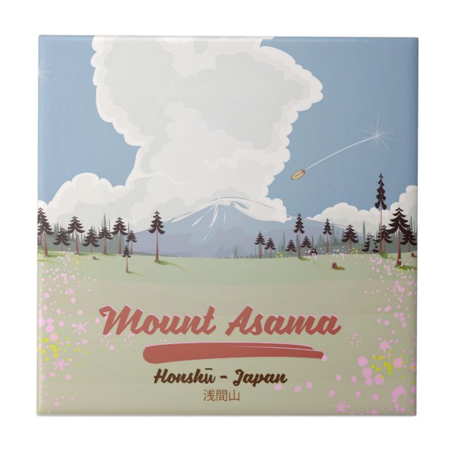 Carreau Mont Asama Honshu. (Devant)