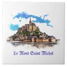 Mont Saint Michel en Normandie, France.