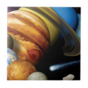 Carreau Montage des planètes du système solaire NASA JPL P