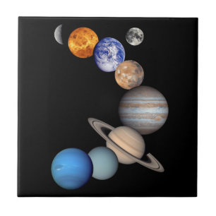 Carreau Montage du système solaire photos de planètes JPL