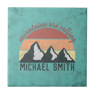 Carreau Montagnes pastel vintage appellent monogramme