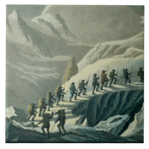 Carreau Montée de M. De Saussure au Summmit de Mont B