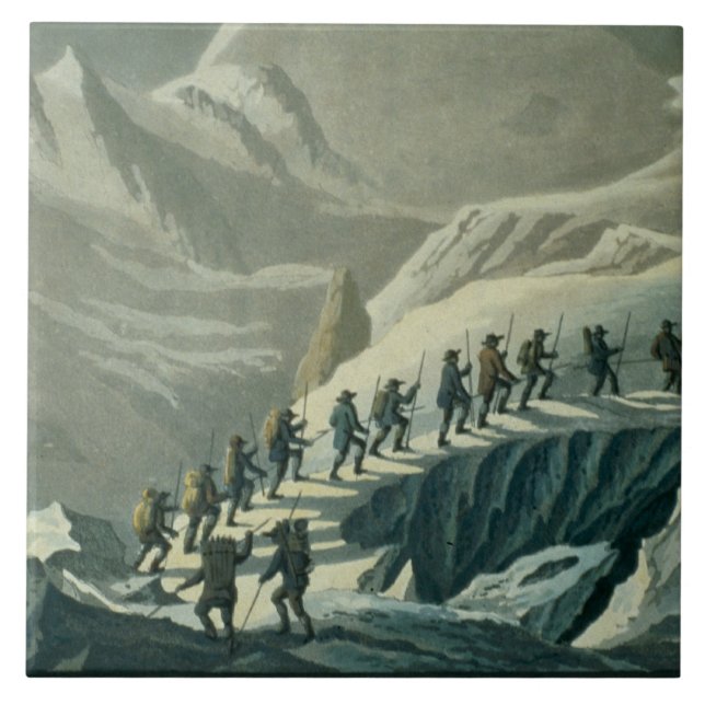 Carreau Montée de M. De Saussure au Summmit de Mont B (Devant)