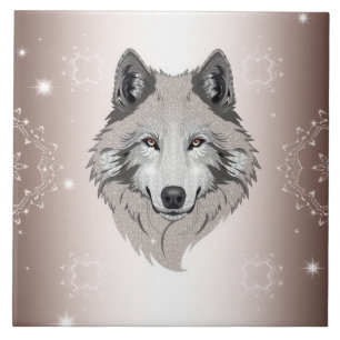 Carreau "Moonlit Majesty : Carrelage en céramique de Loup