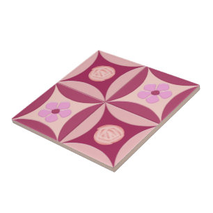 Carreau MoonStone Rose et Cherry Flower dans la porte