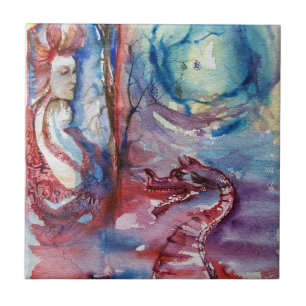 Carreau MORGANA / Magie et mystère, Imaginaire bleu rose