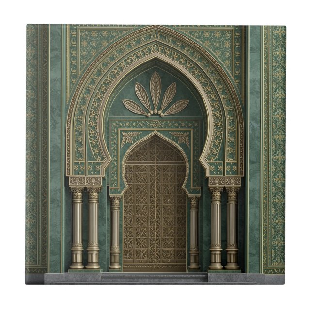 Carreau Moroccan Ceramic Tile – Decorative Home Décor  (Devant)
