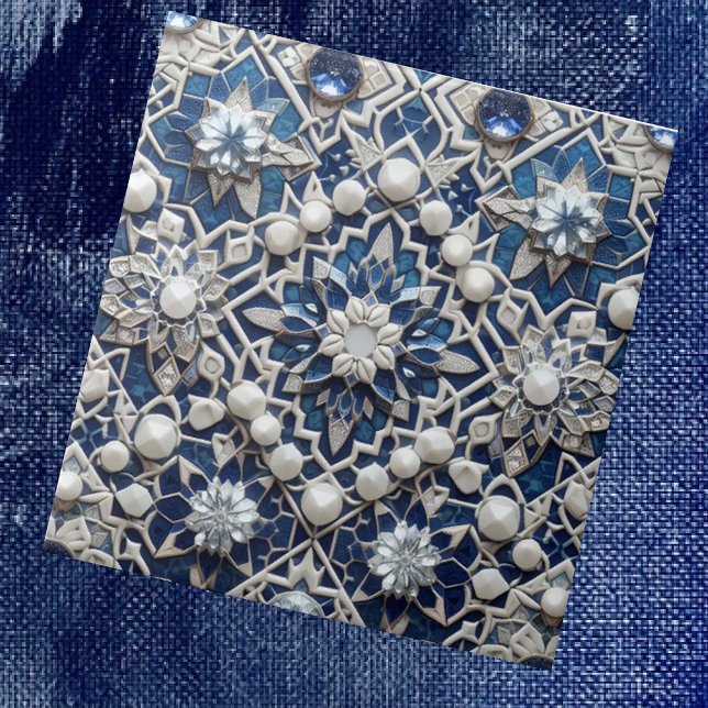 Carreau Moroccan Mediterranean Faux Diamond Tile Pattern (Créateur téléchargé)