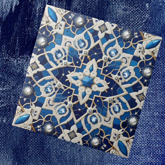 Carreau Moroccan Mediterranean Faux Diamond Tile Pattern (Créateur téléchargé)