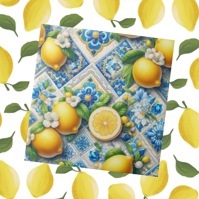 Carreau Moroccan Mediterranean Lemons  (Créateur téléchargé)