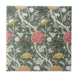 Carreau Morris Cray Vintage Blossom Dessin Floral Vert