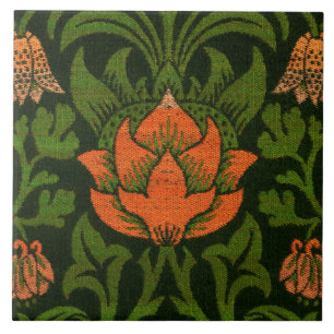 Carreau Morris - Violet et Ancolie 