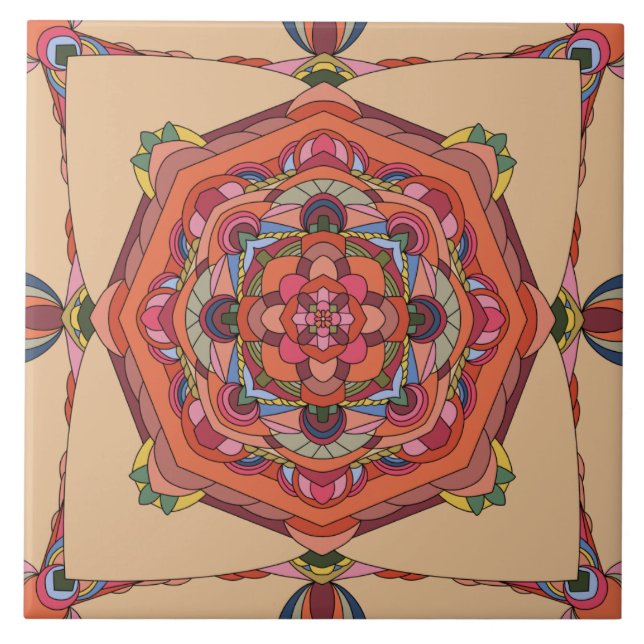 Carreau Mosaic Mandela Design #6 (Devant)