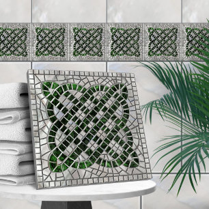 Carreau Mosaic noeud celtique - Abalone Shell et Pearl