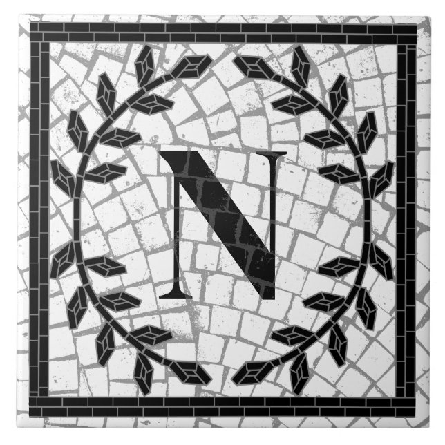 Carreau Mosaic Print Monogram (Devant)