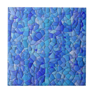 Carreau Mosaïque de galets de la mer bleue - Mélange Et Co
