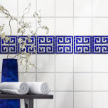 Carreau Mosaïque de mosaïque grecque Art Blue Glass et Pea<br><div class="desc">Mosaïque de mosaïque grecque Art Blue Glass et Pearl</div>
