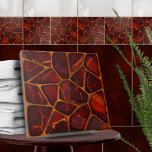 Carreau Mosaïque de pierres d'agate rouge en bois de rose<br><div class="desc">Cette magnifique tuile fait partie de ma collection "I see red" de tuiles aux tons rouge et orange dans différentes textures - aquarelle, marbre, agate, carnelien, citrine. Utilisez-le pour créer un look époustouflant dans la salle de bain ou la douche - mosaïque d'accent derrière le mixer ou la baignoire par...</div>