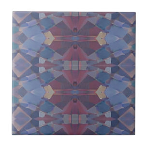 Carreau Mosaïque marocaine bleu rouge violet conception gé