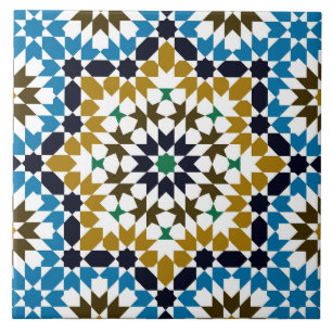 Carreau Mosaique Marocaine Motif Géométrique Traditionnel