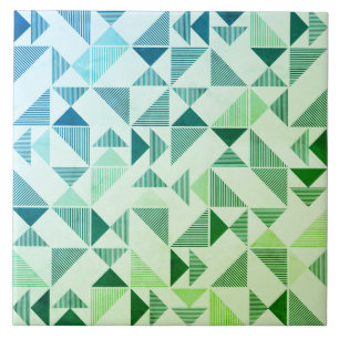 Carreau Mosaïque moderne Triangle géométrique Carrelage cé