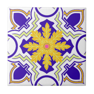 Carreau Mosaïque rose portugais méditerranéen