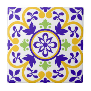 Carreau Mosaïque rose portugais méditerranéen