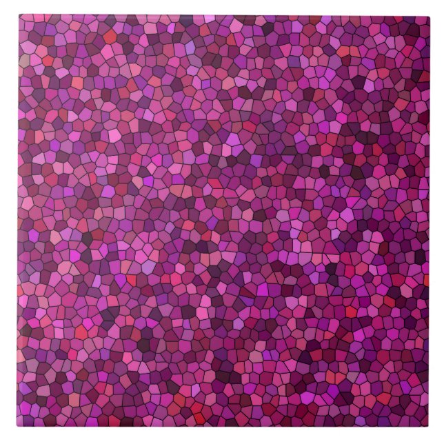 Carreau Mosaïque violet rose (Devant)