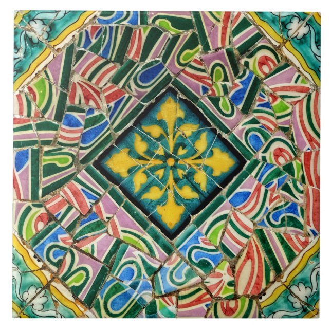 Carreau Mosaïques de Guell de parc (Devant)