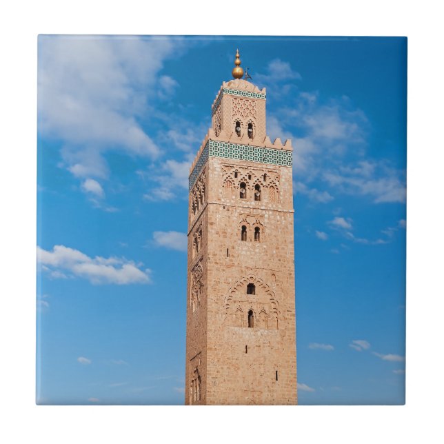 Carreau Mosquée de la Koutoubia - Marrakech, Maroc (Devant)