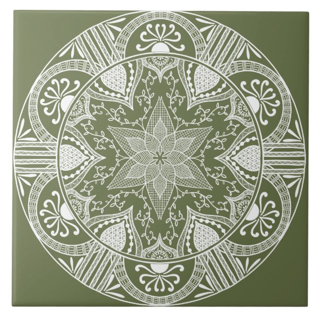Carreau Moss Mandala (Devant)
