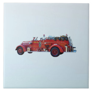 Carreau Moteur d'incendie vintage