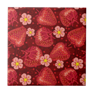 Carreau Motif 2 2 de fraise