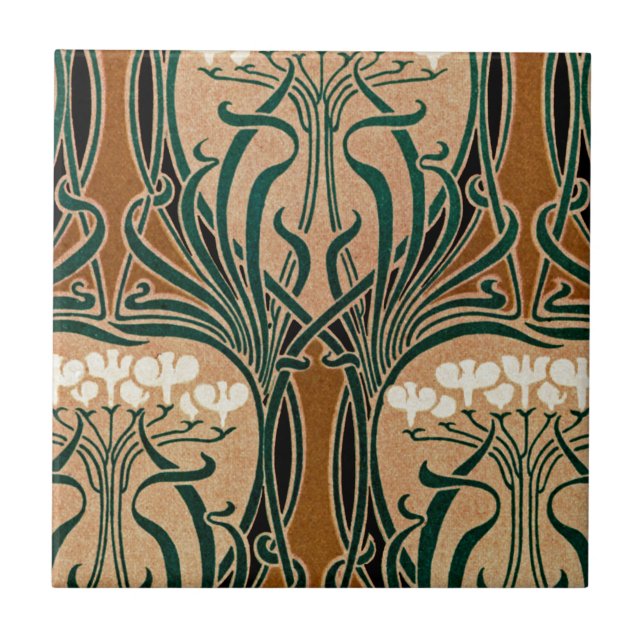 Carreau Motif #9 de Nouveau d'art (Devant)