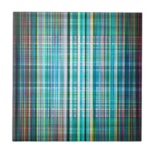 Carreau motif à bandes rugueuses vintages vertes