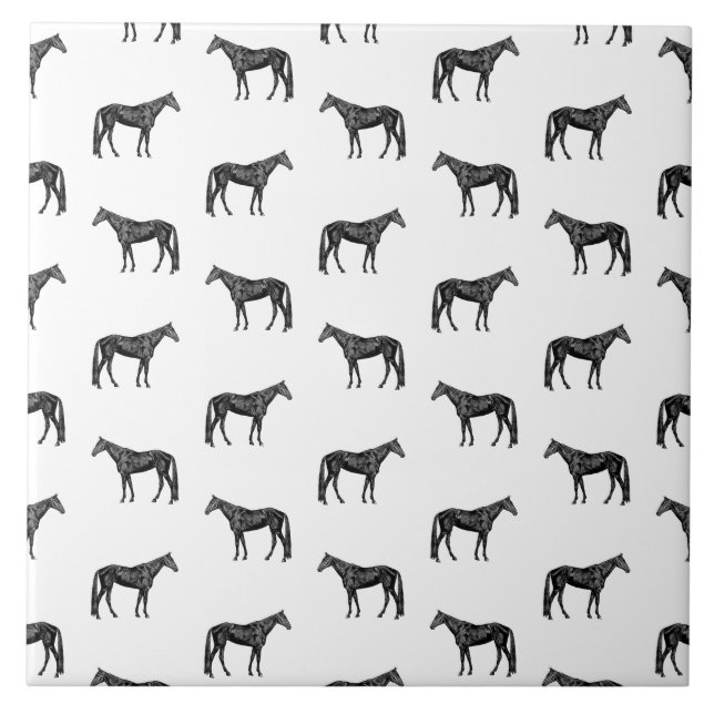 Carreau Motif à cheval à l'ancienne COULEUR BG (Devant)