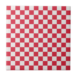Carreau Motif à damier de cranberry fizz