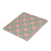 Motif à fleurs Vintages de Trellis floraux roses