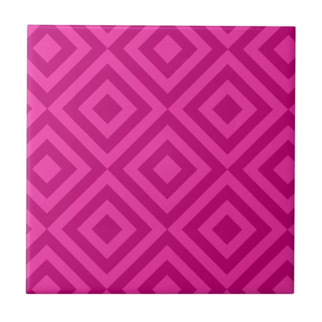 Carreau Motif à la mode de diamant de roses indien (Devant)