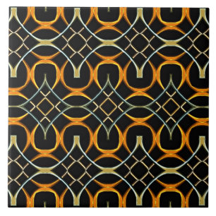 Carreau Motif à noeuds celtique en métal moderne
