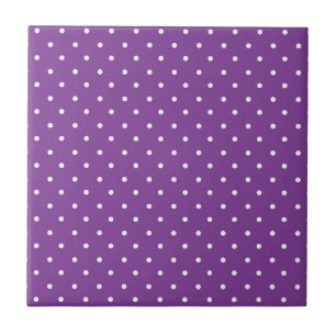 Carreau Motif à pois fond violet sans couture
