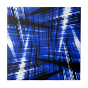 Carreau Motif à rayures bleu foncé