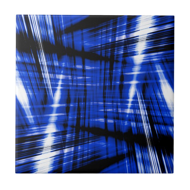 Carreau Motif à rayures bleu foncé (Devant)