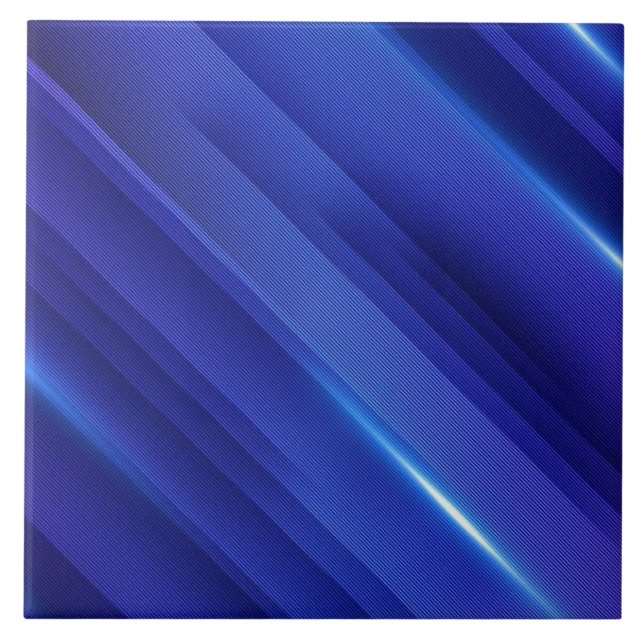 Carreau Motif à rayures dégradé bleu vif (Devant)