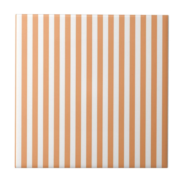 Carreau Motif à rayures orange minimal moderne été (Devant)