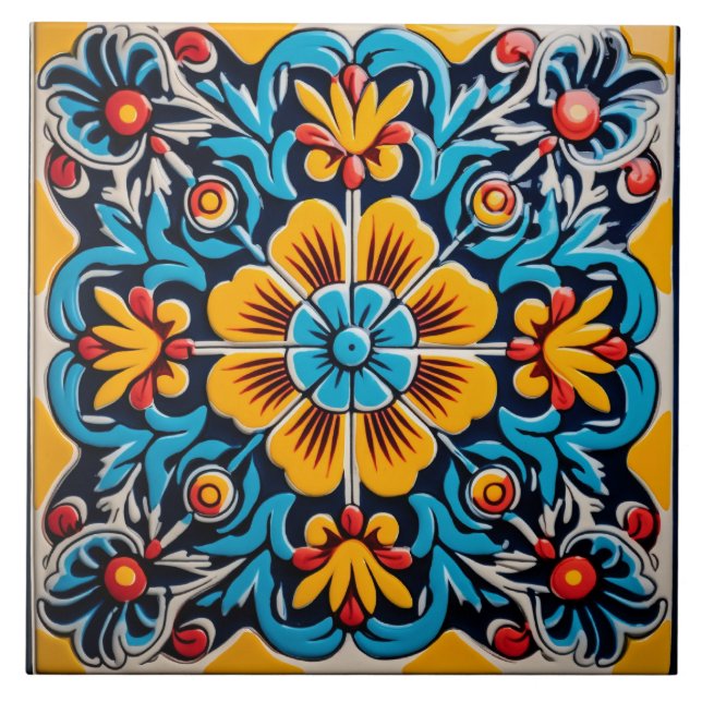 Carreau Motif à thème mexicain (Devant)
