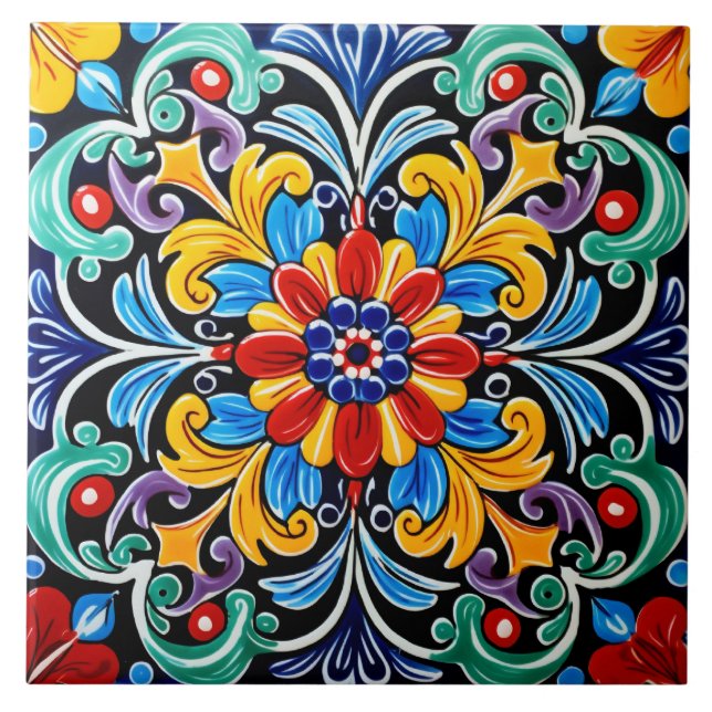 Carreau Motif à thème mexicain (Devant)