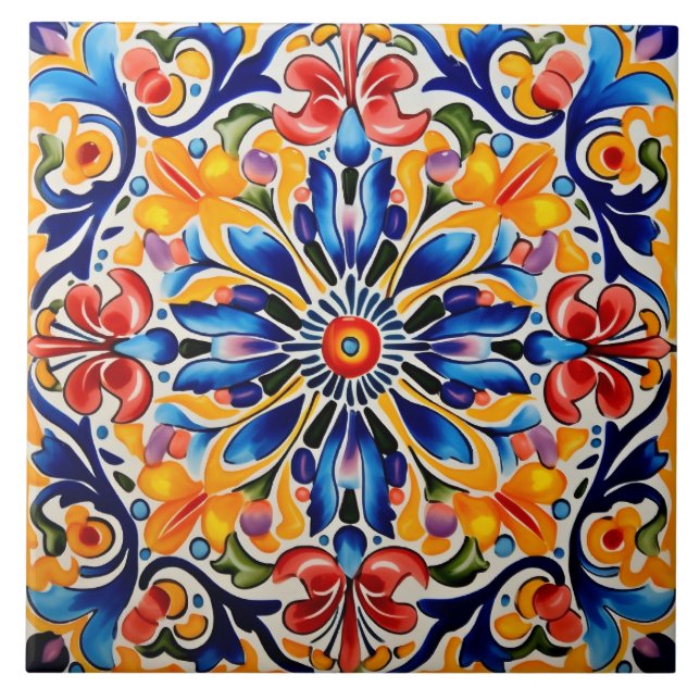 Carreau Motif à thème mexicain (Devant)