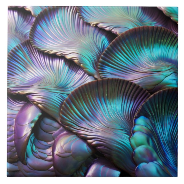 Carreau Motif Abstrait Abalone Shell (Devant)