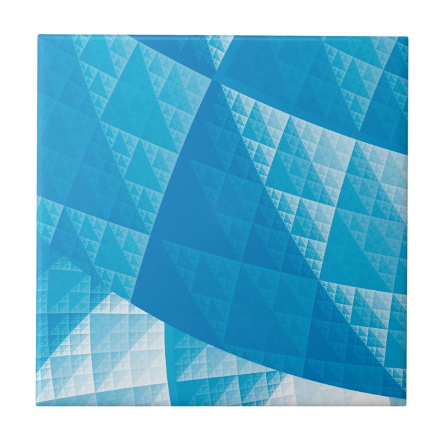 Carreau Motif abstrait bleu (Devant)